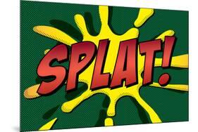 Splat! Comic Pop-Art-null-Mounted Art Print