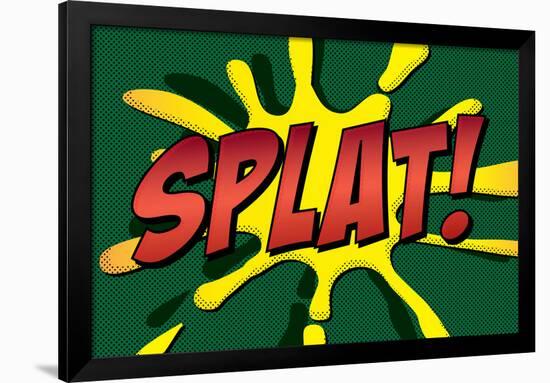 Splat! Comic Pop-Art-null-Framed Art Print