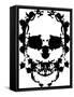 Splatter Skull-bigldesign-Framed Stretched Canvas