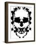 Splatter Skull-bigldesign-Framed Art Print