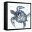 Splatter Turtle-Kimberly Allen-Framed Stretched Canvas