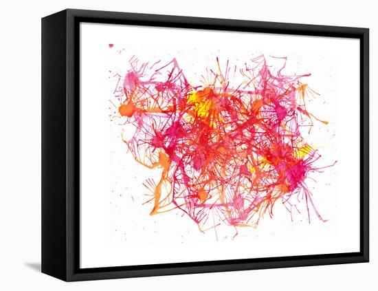 Splatters 2-Hello Angel-Framed Stretched Canvas