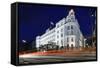 Splendid Facade of the Grandhotel Atlantic, St Georg, Hamburg, Germany-Axel Schmies-Framed Stretched Canvas