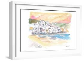 Splendid Ischia Harbour View in Bright Sunshine-M. Bleichner-Framed Art Print