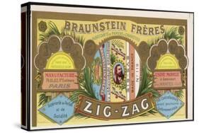 Splendid Wrapper for a Packet of Zig-Zag Cigarette Papers, Winner of Many Gold Medals-null-Stretched Canvas