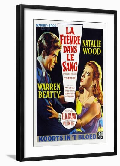 Splendor in the Grass, Belgian Movie Poster, 1961-null-Framed Art Print