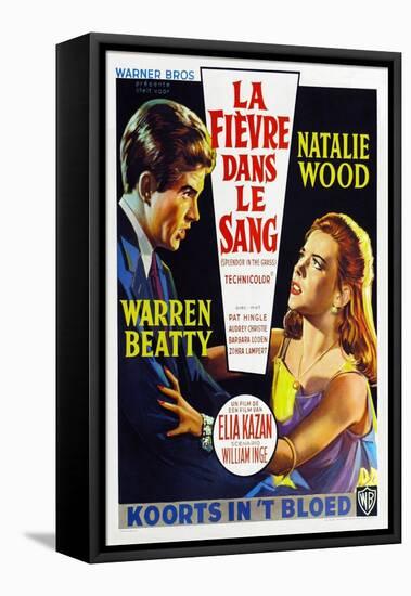 Splendor in the Grass, Belgian Movie Poster, 1961-null-Framed Stretched Canvas