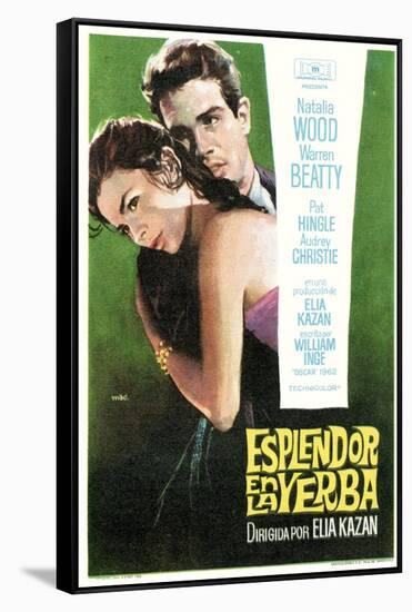 Splendor in the Grass, Spanish Movie Poster, 1961-null-Framed Stretched Canvas