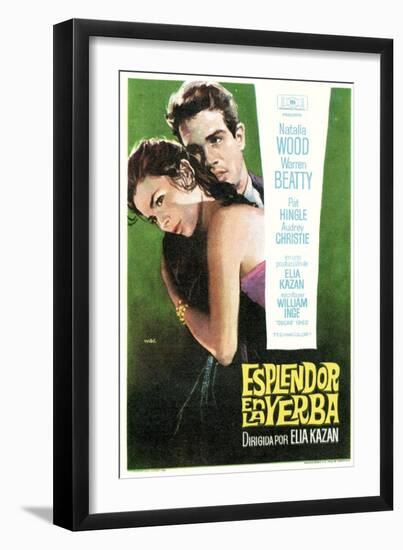 Splendor in the Grass, Spanish Movie Poster, 1961-null-Framed Art Print