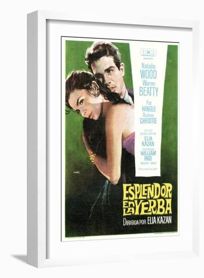 Splendor in the Grass, Spanish Movie Poster, 1961-null-Framed Art Print
