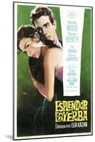 Splendor in the Grass, Spanish Movie Poster, 1961-null-Mounted Art Print