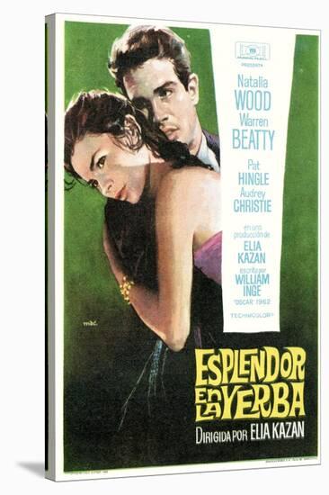 Splendor in the Grass, Spanish Movie Poster, 1961-null-Stretched Canvas