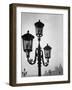 Splendor of a Street Light in the Piazza San Marco with the Santa Maria Della Salute Church-Dmitri Kessel-Framed Photographic Print