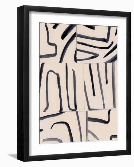 Spliced Lines I-Victoria Barnes-Framed Art Print