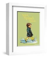 Splish Splash Splosh - Alfie Illustrated Print-Shirley Hughes-Framed Art Print