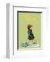 Splish Splash Splosh - Alfie Illustrated Print-Shirley Hughes-Framed Art Print