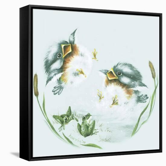 Splish Splash-Peggy Harris-Framed Stretched Canvas