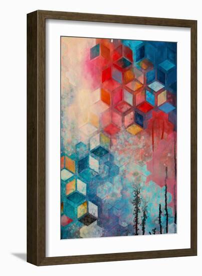 Split Asanoha II-Heather Robinson-Framed Art Print