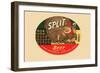 Split Beer-null-Framed Art Print