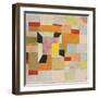 Split Coloured Rectangles; Aufgeteilte Farbvierecke, 1921-Paul Klee-Framed Giclee Print