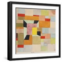 Split Coloured Rectangles; Aufgeteilte Farbvierecke, 1921-Paul Klee-Framed Giclee Print