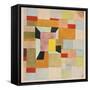 Split Coloured Rectangles-Paul Klee-Framed Stretched Canvas