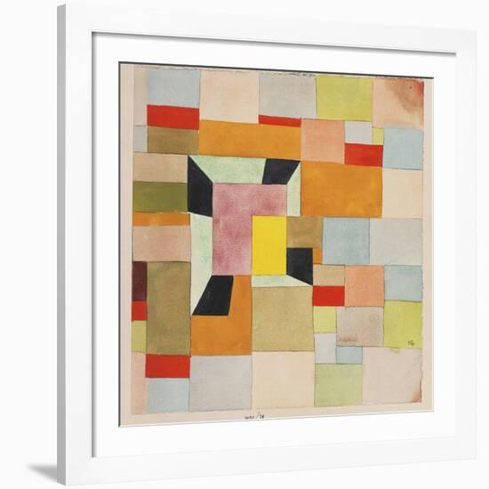 Split Coloured Rectangles-Paul Klee-Framed Giclee Print