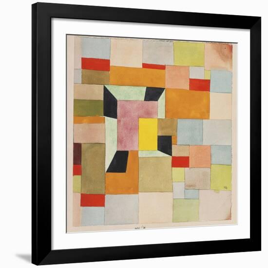 Split Coloured Rectangles-Paul Klee-Framed Giclee Print