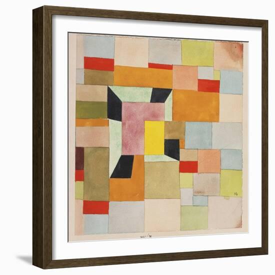 Split Coloured Rectangles-Paul Klee-Framed Giclee Print