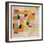 Split Coloured Rectangles-Paul Klee-Framed Premium Giclee Print