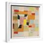 Split Coloured Rectangles-Paul Klee-Framed Premium Giclee Print