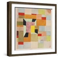 Split Coloured Rectangles-Paul Klee-Framed Giclee Print