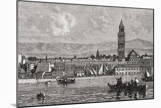 Split, Croatia, from 'El Mundo En La Mano', Published 1878-European School-Mounted Giclee Print