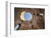 Split, Croatia. Looking upward inside Diocletian's Palace's peristyle.-Tom Haseltine-Framed Photographic Print