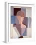 Split Half Figure to the Right, 1923-Oskar Schlemmer-Framed Giclee Print