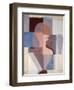 Split Half Figure to the Right, 1923-Oskar Schlemmer-Framed Giclee Print