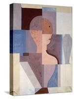 Split Half Figure to the Right, 1923-Oskar Schlemmer-Stretched Canvas