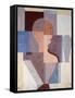 Split Half Figure to the Right, 1923-Oskar Schlemmer-Framed Stretched Canvas