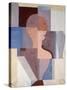 Split Half Figure to the Right, 1923-Oskar Schlemmer-Stretched Canvas