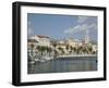 Split Harbor Late Afternoon, Central Dalmatia, Croatia-Walter Bibikow-Framed Photographic Print