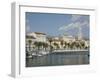 Split Harbor Late Afternoon, Central Dalmatia, Croatia-Walter Bibikow-Framed Photographic Print