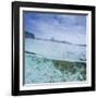 Split Level View at the Shoreline of Praia Da Atalaia Beach on Fernando De Noronha-Alex Saberi-Framed Photographic Print