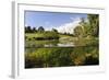 Split-Level View of River Leith with Water-Crowfoot (Ranunculus Fluitans) Growing Underwater, UK-Linda Pitkin-Framed Photographic Print