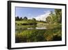 Split-Level View of River Leith with Water-Crowfoot (Ranunculus Fluitans) Growing Underwater, UK-Linda Pitkin-Framed Photographic Print