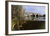 Split-Level View of the River Tweed and Coldstream Bridge, Berwickshire, Scotland, UK, October-Linda Pitkin-Framed Photographic Print