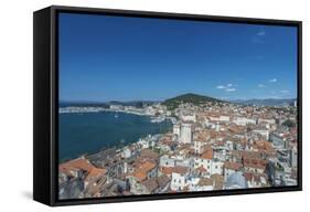 Split Old Town-Rob Tilley-Framed Stretched Canvas