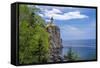 Split Rock Lighthouse, Lake Superior-Steven Gaertner-Framed Stretched Canvas