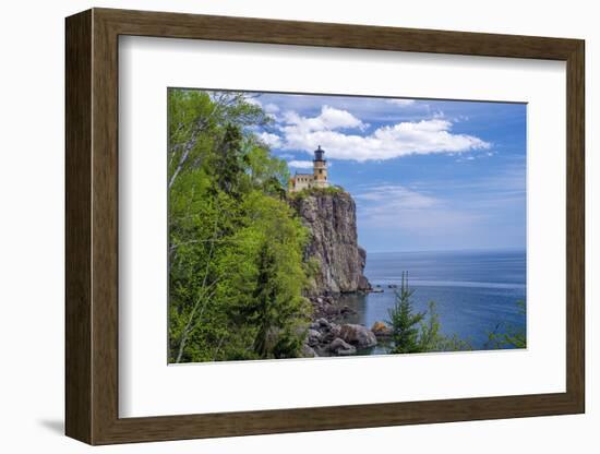 Split Rock Lighthouse, Lake Superior-Steven Gaertner-Framed Photographic Print