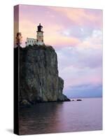 Split Rock Lighthouse on Lake Superior-Joseph Sohm-Stretched Canvas