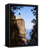 Split Rock Lighthouse, Two Harbors, Lake Superior, Minnesota-Peter Hawkins-Framed Stretched Canvas